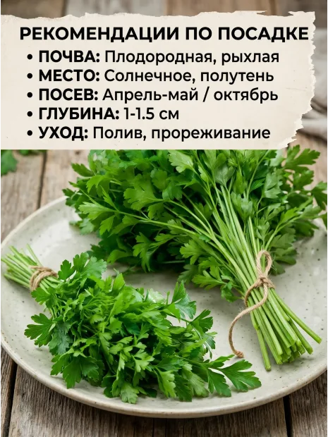 Петрушка Обыкновенная листовая семена 
